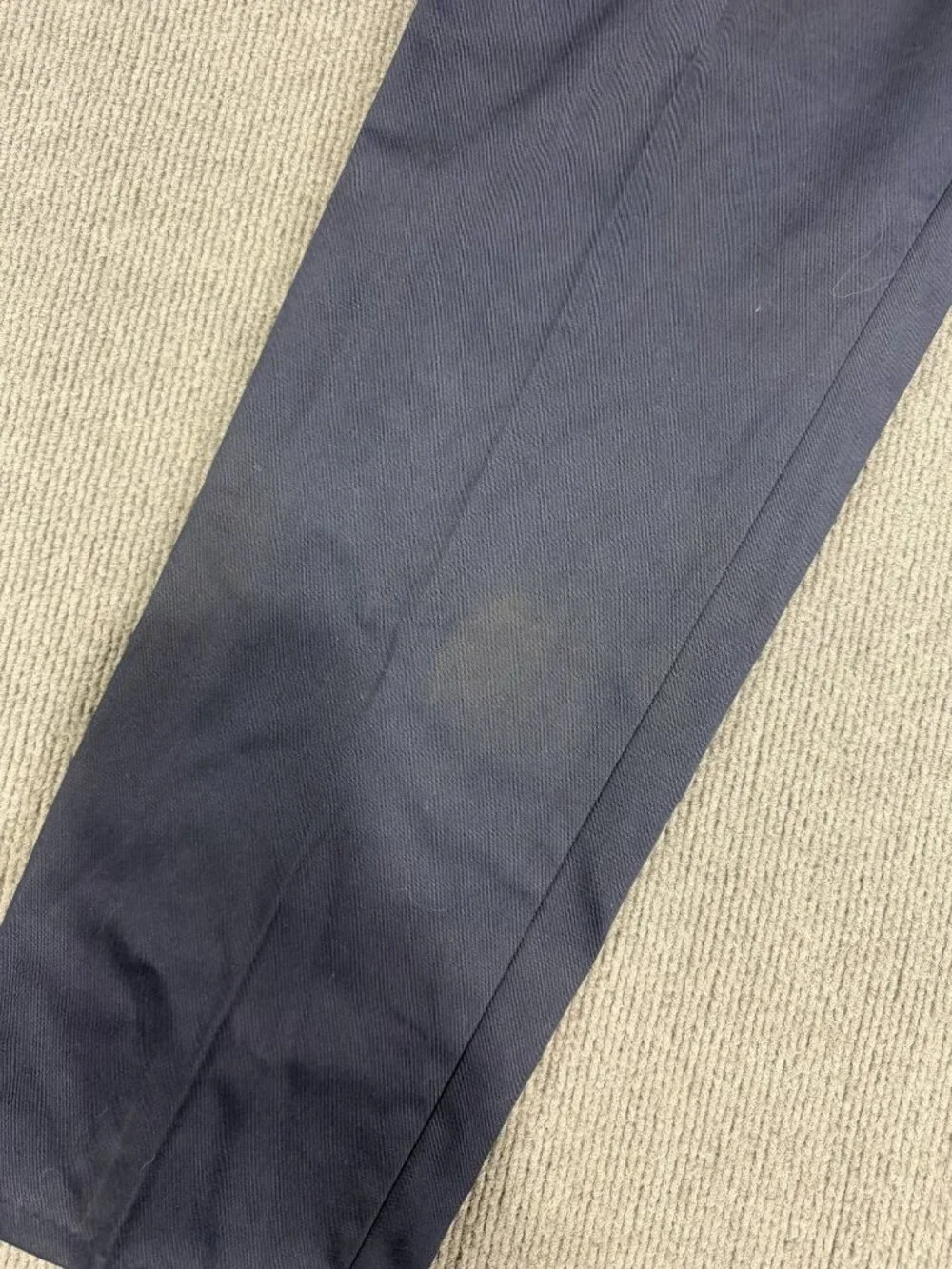 Aramark Mens Navy Blue Work Pants 36x34 Stretch Waistband